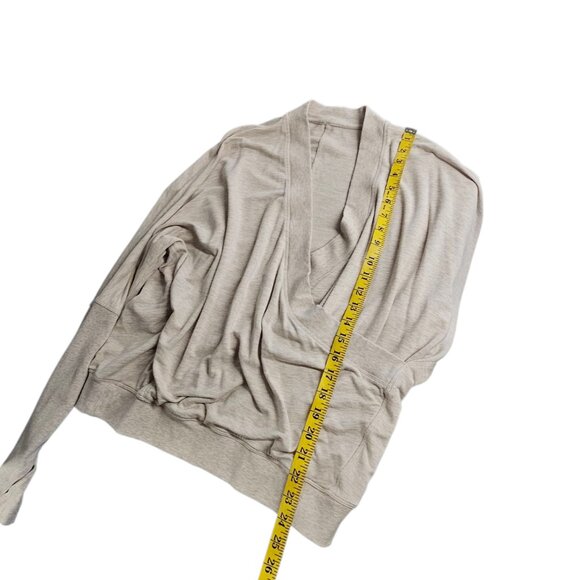 Lululemon Seek Stillness Pullover Heathered Cashew, Modal French Terry, XS - Picture 8 of 9